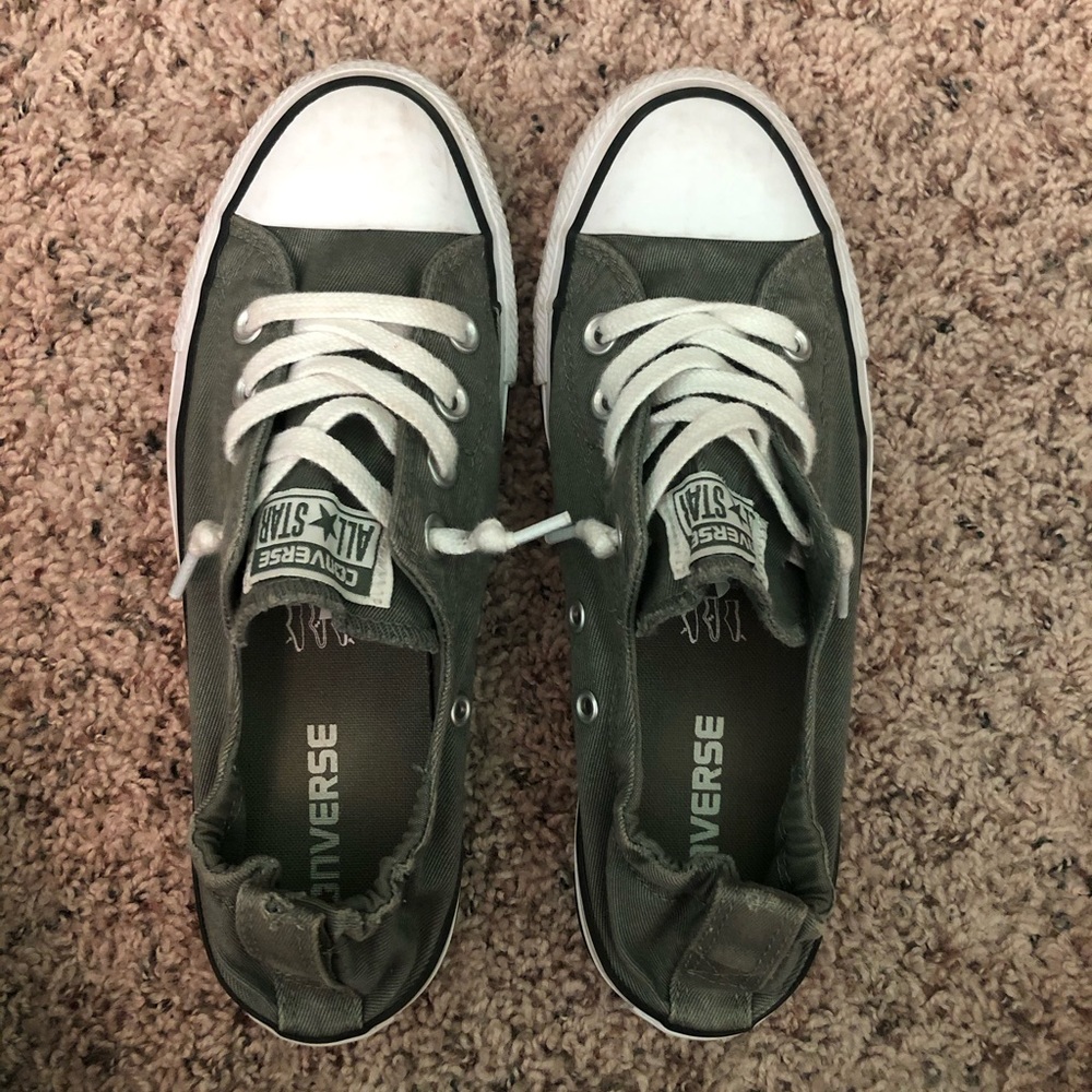 army green converse